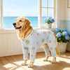 Mesh Four-Leg Dog Shirt with Printed Design
