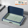 Dog Potty Tray with Wall Panel, Wire Grid, and Drawer