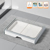 Dog Potty Tray with Wall Panel, Wire Grid, and Drawer