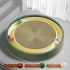 Large Round Kraft Paper Cat Scratcher Lounge with Play Balls