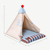 All-Season Semi-Enclosed Pet Tent Bed for Cats and Small Dogs