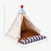 All-Season Semi-Enclosed Pet Tent Bed for Cats and Small Dogs