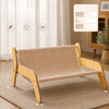 Wooden Cat Scratcher Lounge Bed with Sisal Scratching Surface