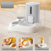 Automatic Pet Feeder and Water Dispenser with Dual Bowls
