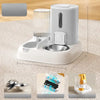 Automatic Pet Feeder and Water Dispenser with Dual Bowls