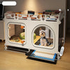 Indoor Small Dog Crate with Separate Toilet Tray