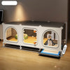 Indoor Small Dog Crate with Separate Toilet Tray