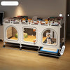 Indoor Small Dog Crate with Separate Toilet Tray