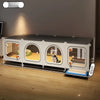 Indoor Small Dog Crate with Separate Toilet Tray