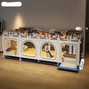 Indoor Small Dog Crate with Separate Toilet Tray