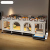 Indoor Small Dog Crate with Separate Toilet Tray